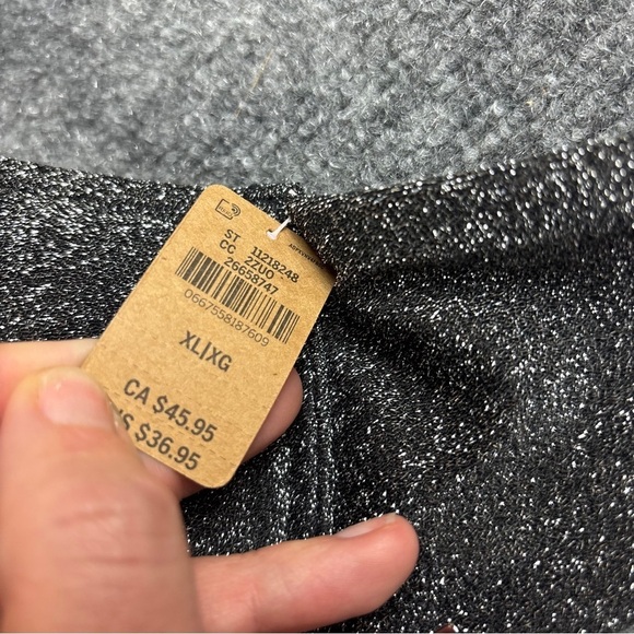 PINK by Victoria’s Secret Shimmer Push-Up Bikini Top NWT Black/Silver size: XL - Picture 8 of 10